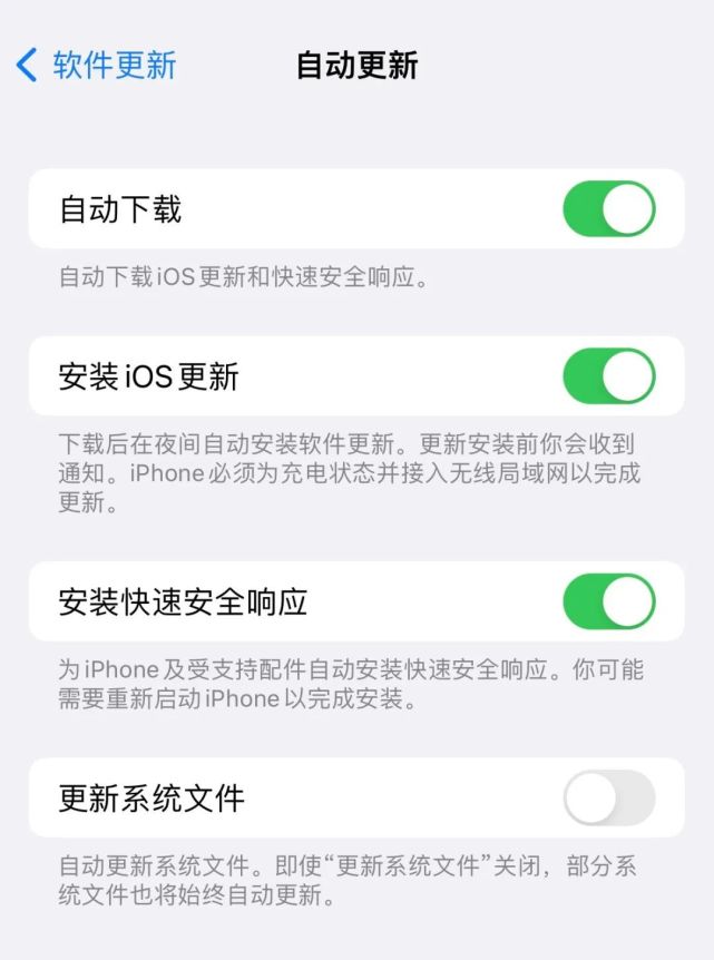 裕安苹果手机维修分享苹果快速安全响应更新有必要安装吗 