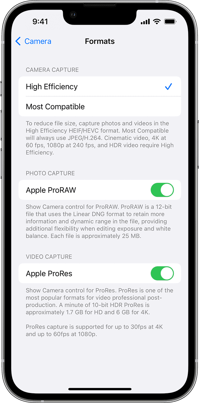 裕安苹果13维修分享如何在 iPhone 13 Pro 机型中拍摄和管理 ProRes 视频 